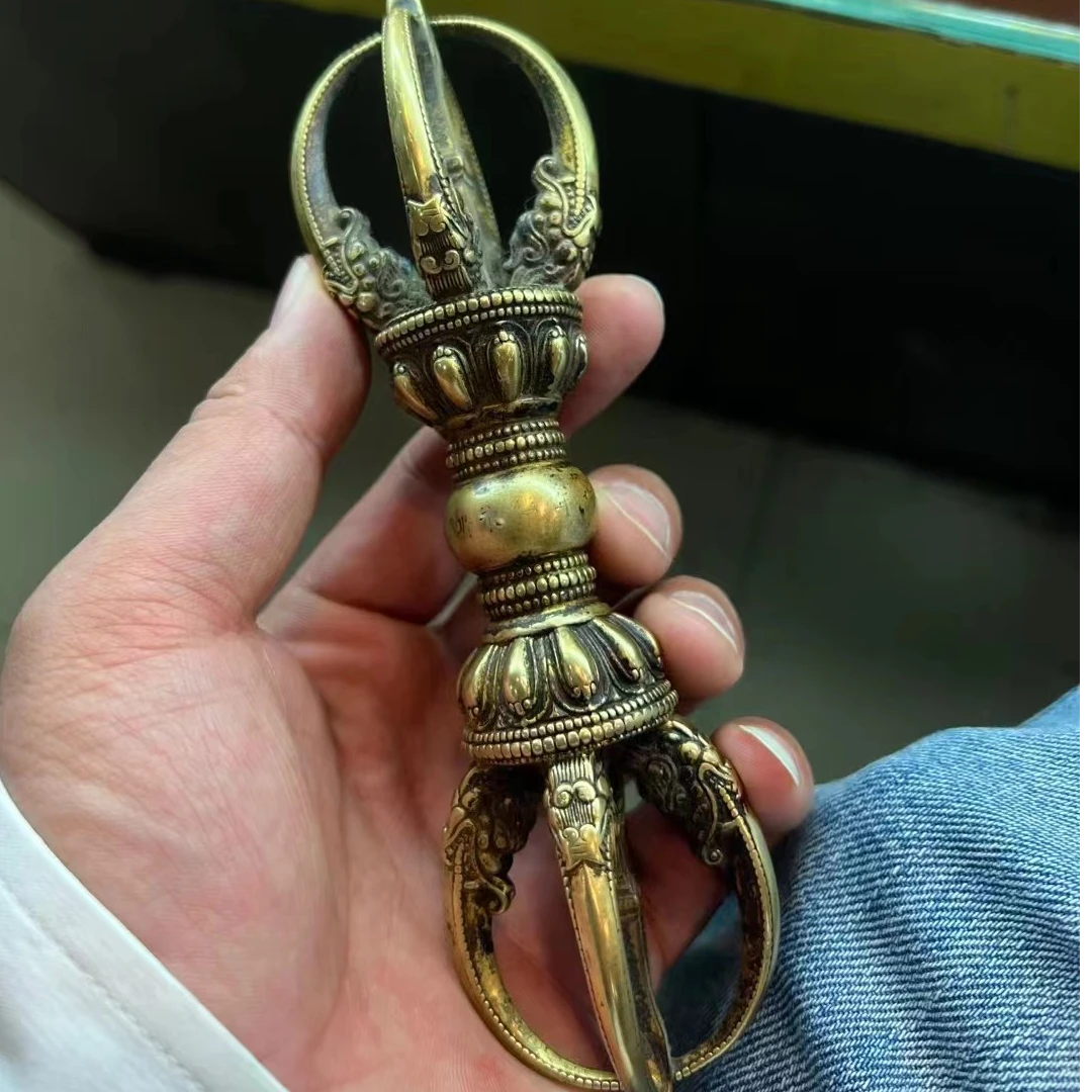 铜器摆件四股金刚杵