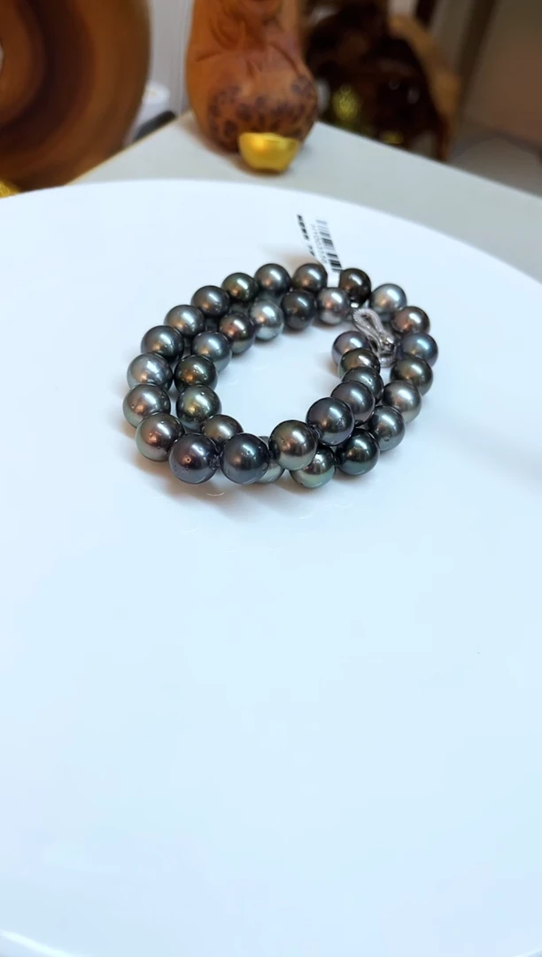 银S925镶嵌颈饰海水珍珠11-12mm