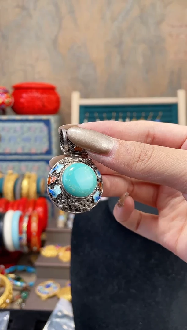 【闪购商品】非遗绝技花丝镶嵌吊坠葫芦