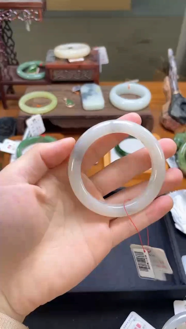 未镶嵌手镯和田玉新疆黑山 55+圈 7