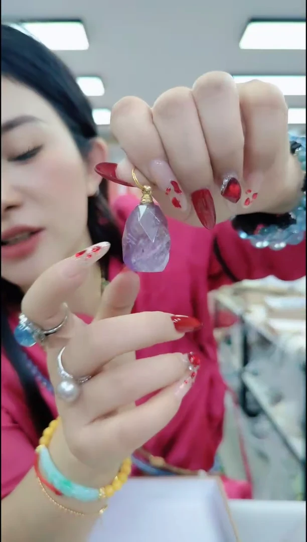 【闪购商品】水晶颈饰合金1949 紫色吊坠