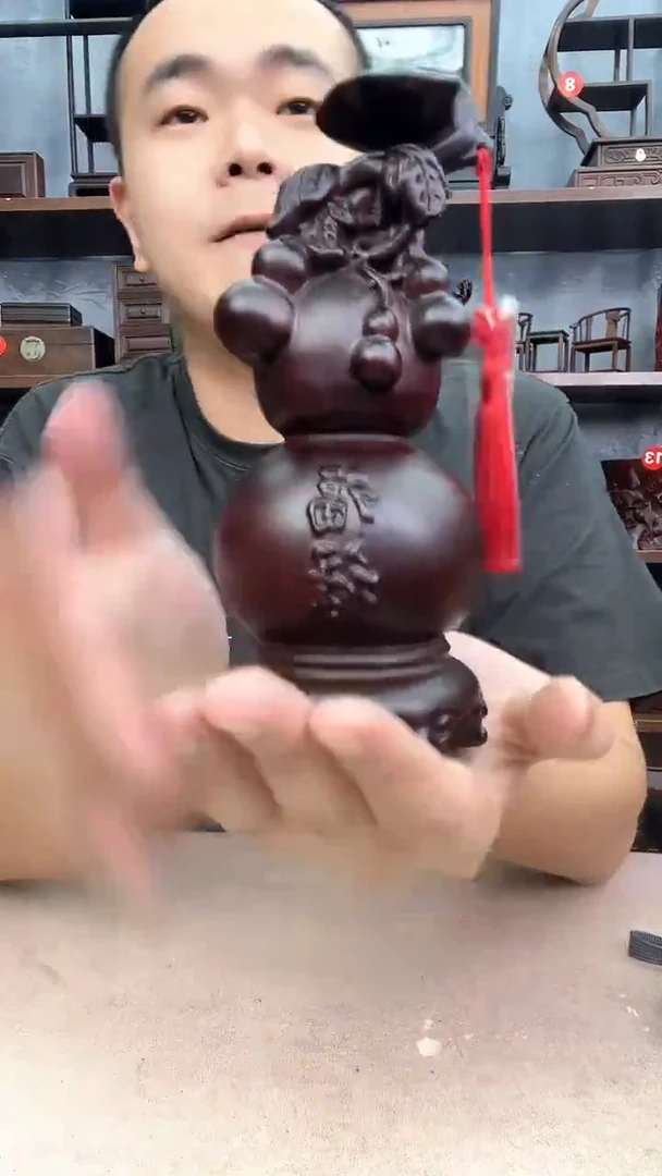 鸡翅木类端景台小李子红木工艺品