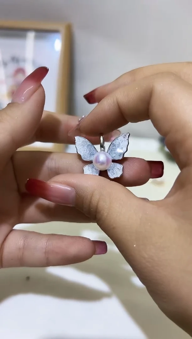 【闪购商品】淡水珍珠吊坠银S925镶嵌23淡水珍珠99.99