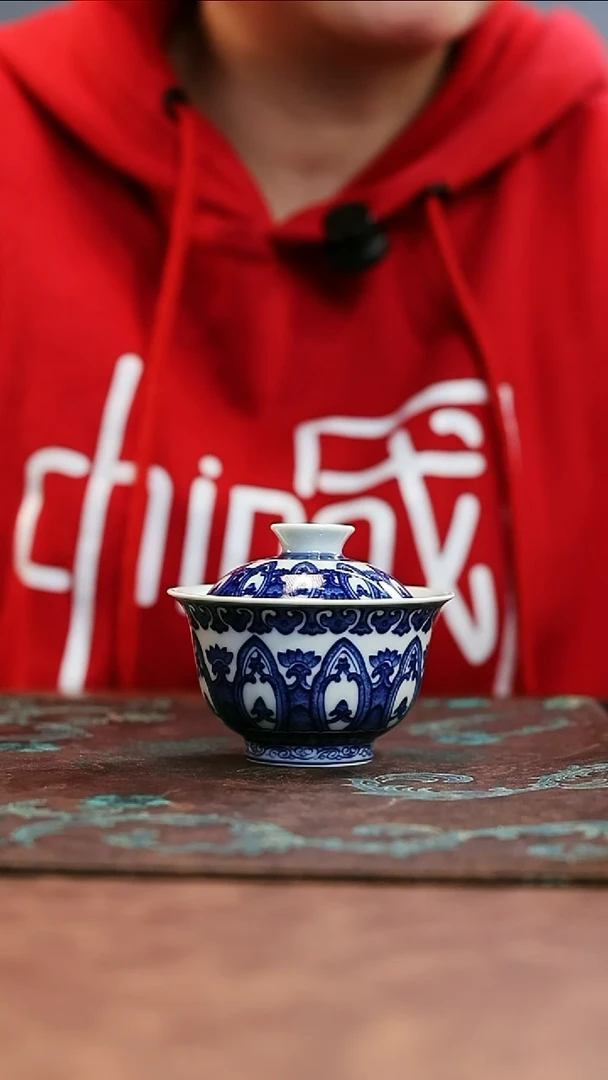 镹曰陶柴窑手工手绘青花