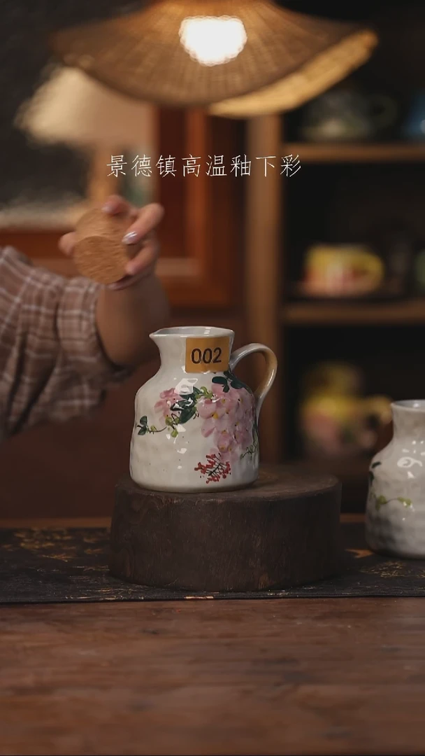 陶瓷景德镇高温釉下手绘陶瓷002