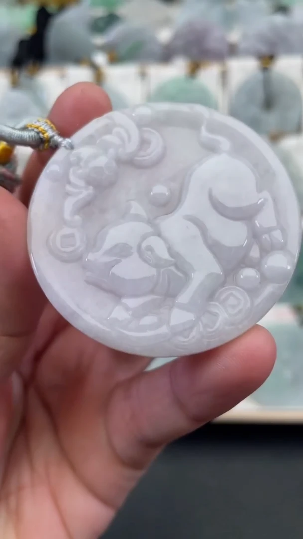 颈饰未镶嵌翡翠天然缅甸翡翠A货86