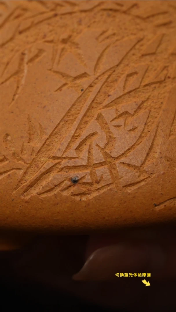 茶壶紫砂?*瓶铁质 兰花子冶黄金段铁质