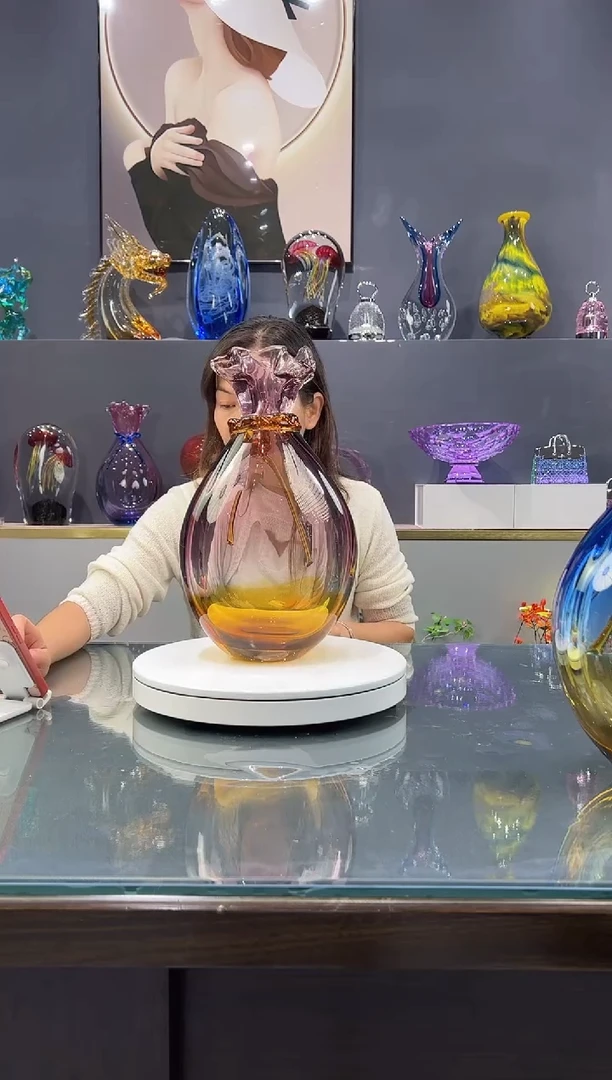 手工艺品琉璃用****8水晶琉璃花瓶1个