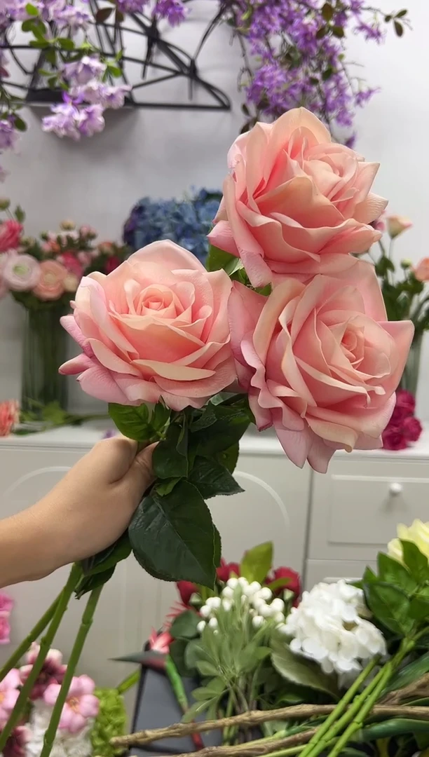 3枝粉色手感保湿海洋之歌