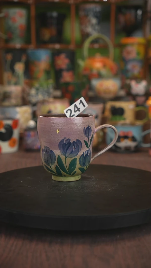 紫砂油画手绘釉下彩241