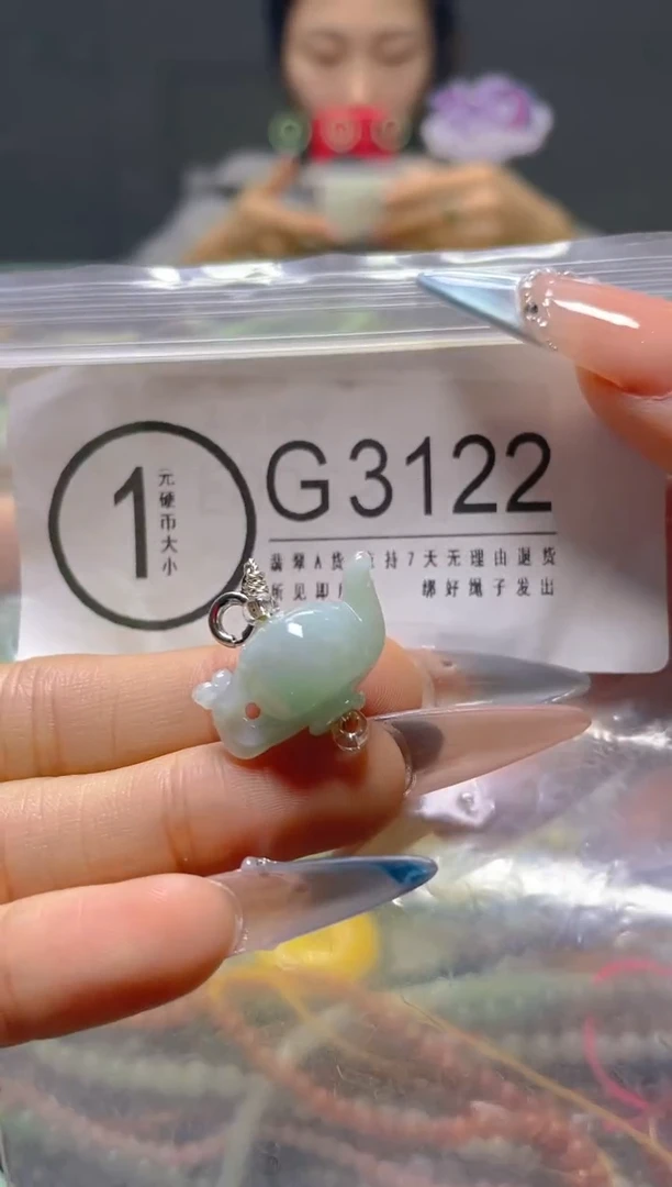 颈饰未镶嵌翡翠/G/翡翠A货，一件也是批发价