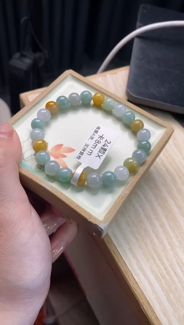 【闪购商品】翡翠手链未镶嵌天然翡翠手串1604