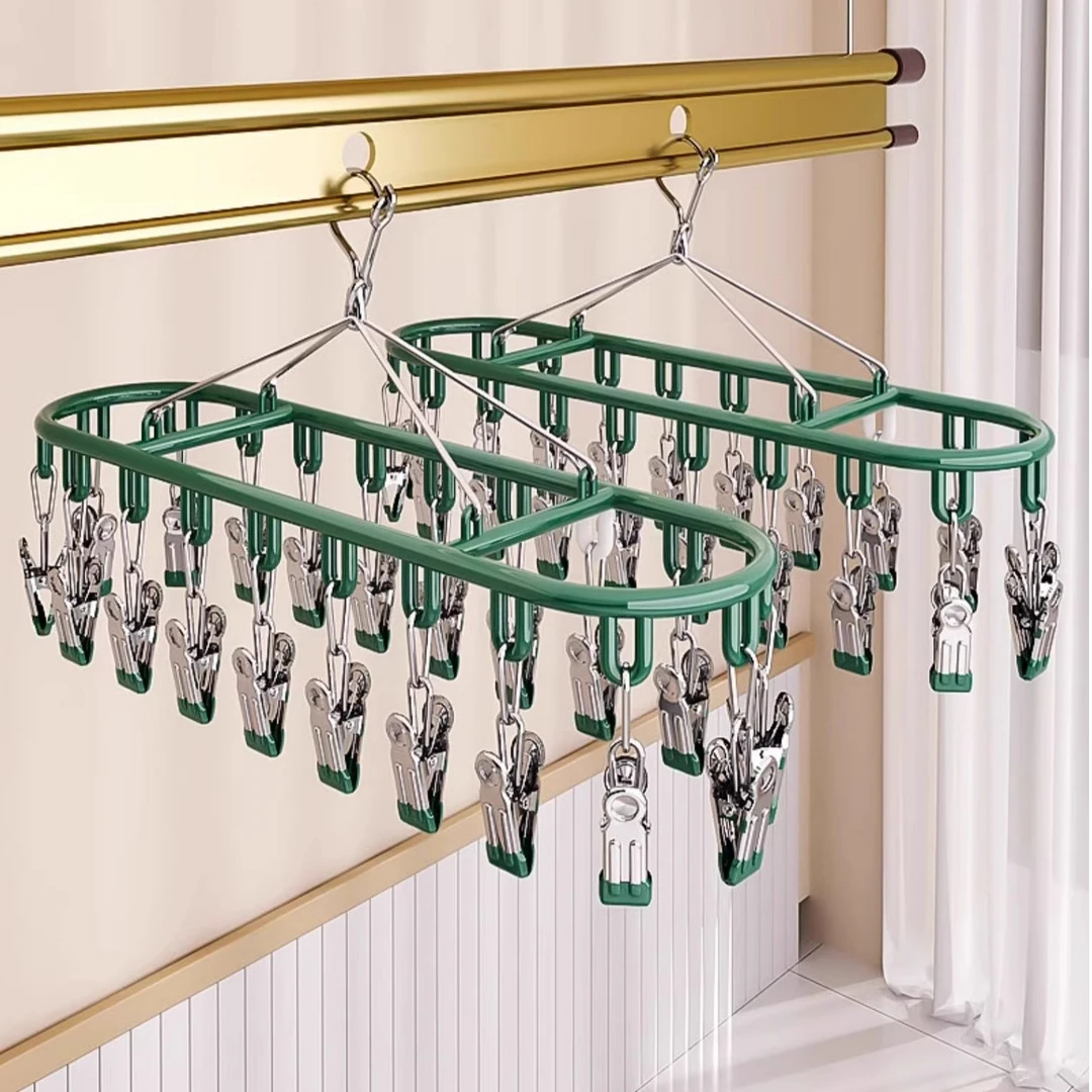 多功能袜子晾晒架家用高质量多用防风耐用晒袜子夹神器阳台晾衣架