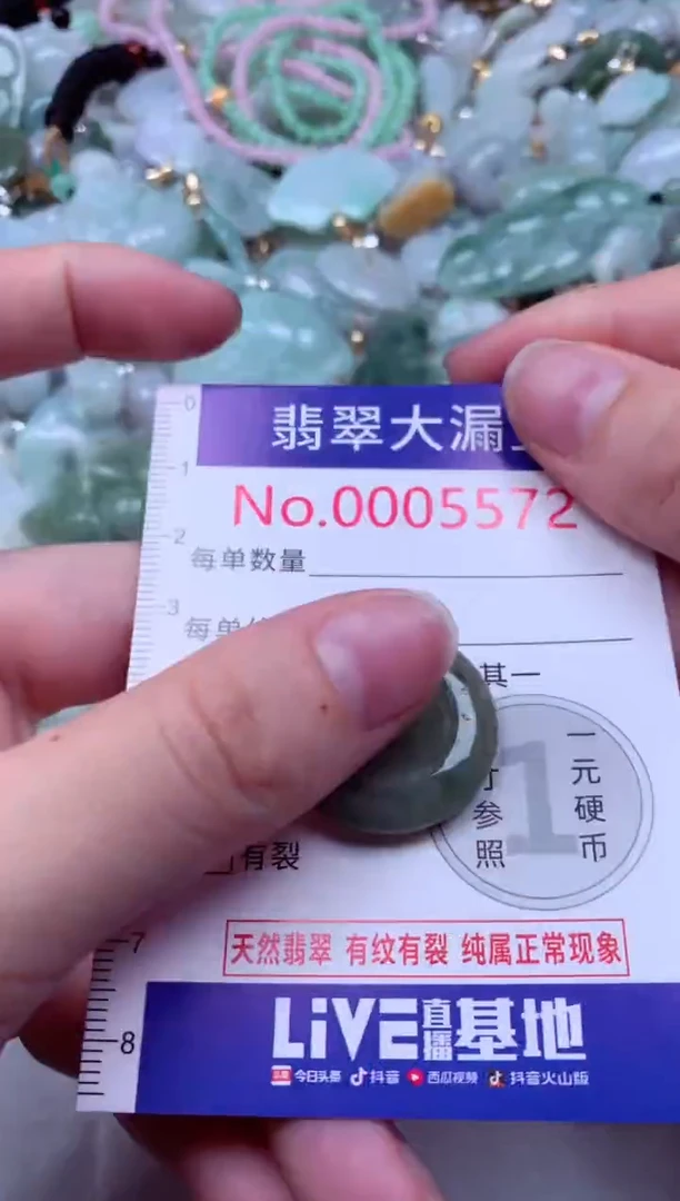 吊坠(不含链)未镶嵌翡翠5572