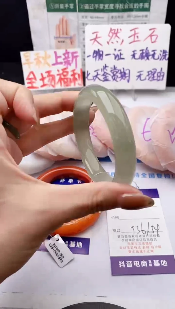 未镶嵌手镯石英质玉j39-DB53+