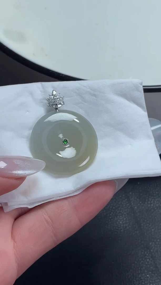 18K金镶嵌定制翡翠DDJ47248/多样性发一件