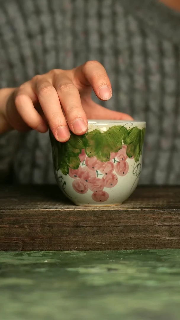 青诗集手工手绘瓷器