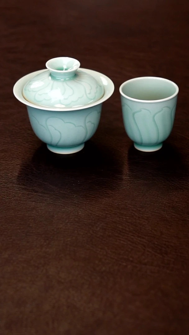 青瓷手工茶器包邮