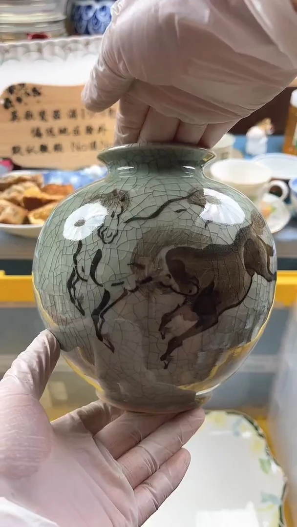 瓷片英歌瓷器满19.9包邮