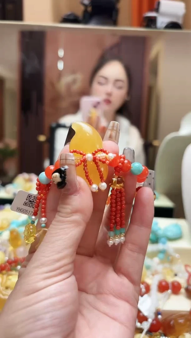 【闪购商品】琥珀手链未镶嵌2.2手工编织商品28