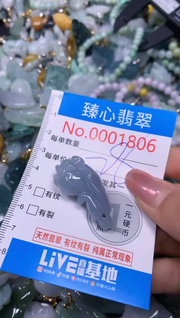 【闪购商品】翡翠颈饰未镶嵌含绳0001806