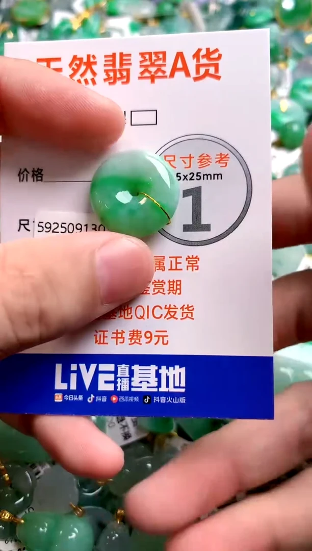 颈饰18K金镶嵌翡翠0265097423