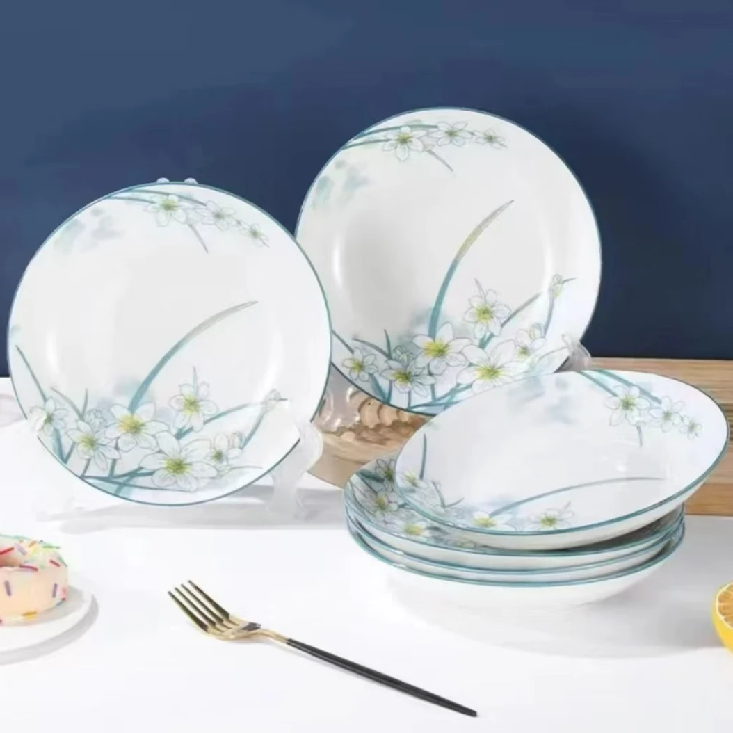 防水国产腕表商家提供 8英寸水仙花盘子6个/破损补发