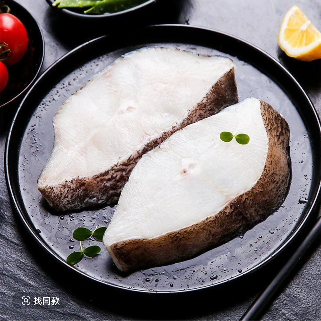 深海大鲽鱼 比目鱼鱼身中段鱼肉 到手3袋净重3斤 冻发 顺丰发货