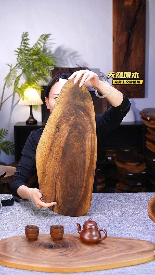 木北美黑胡桃原木.干裂疤结不属于商品质量问题完美主义者慎拍