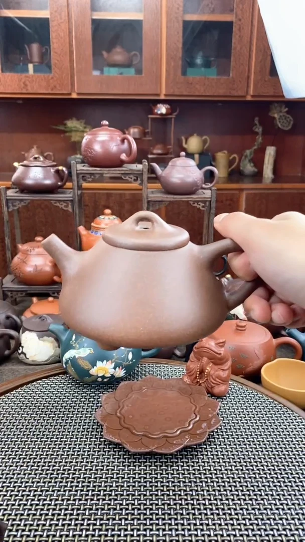 茶壶紫砂中槽清石瓢300cc