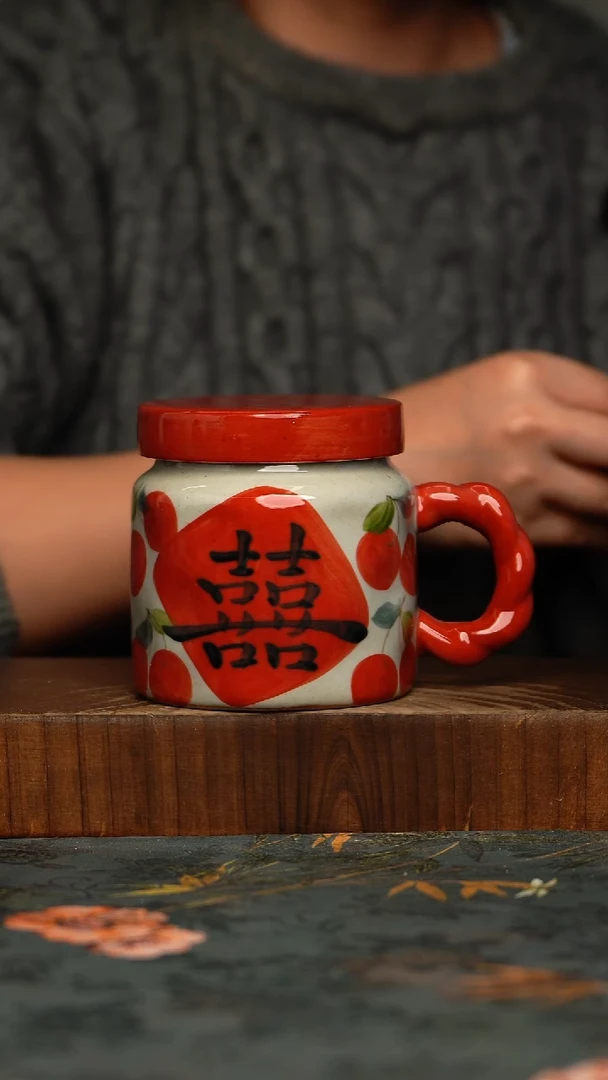 瓷片釉下彩手工手绘同款陶器