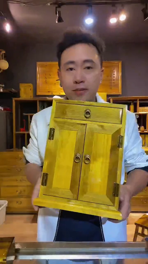 木金丝楠木制品双门一抽32*23*17