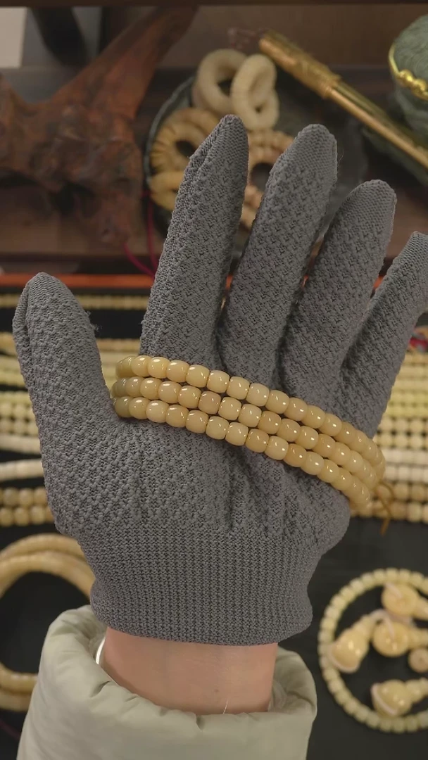 驼骨手串/手链林***总卡7马骨鼓珠108骨里铜