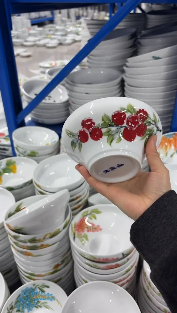 景德镇高温陶瓷食品级手绘釉中彩-葫芦碗