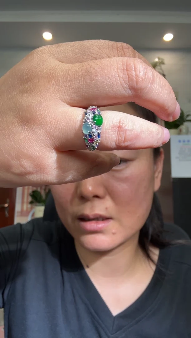 颈饰银S925镶嵌翡翠【多样性发其一】00002613
