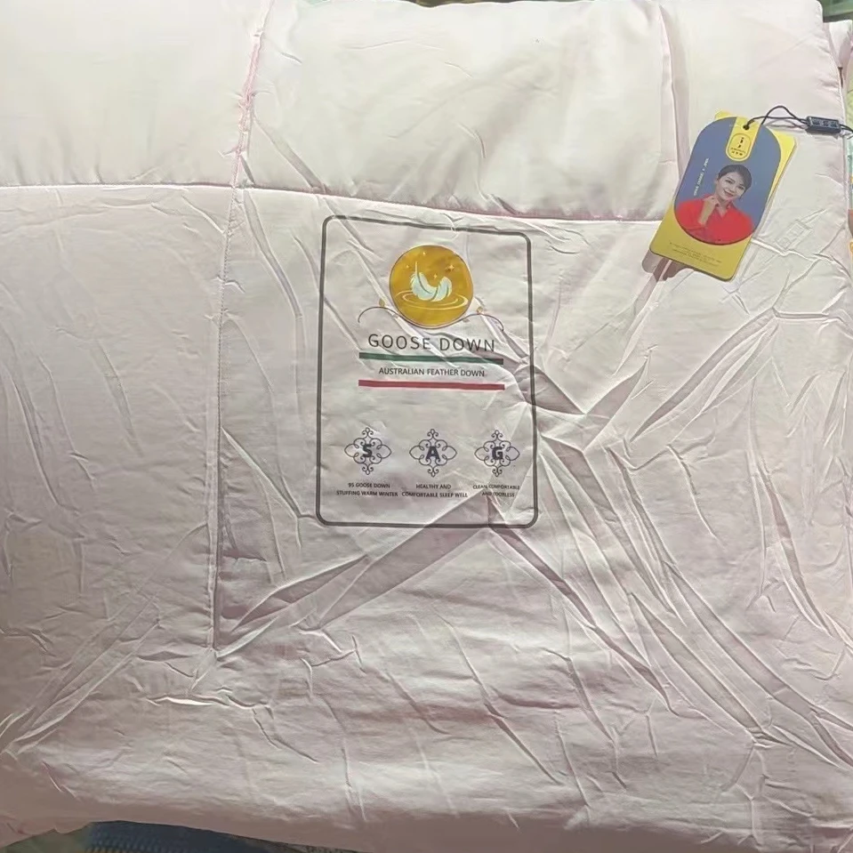 居梦澜高档定制款企鹅-绒发热被加厚蓬松保暖--粉色