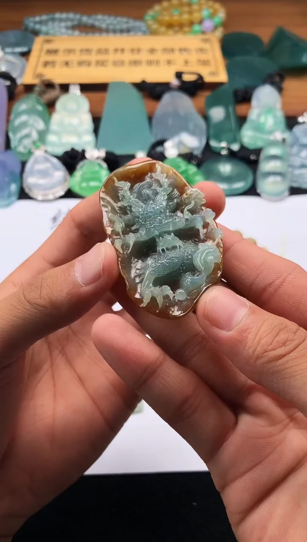 定制翡翠未镶嵌：****：4091毛货不退不换