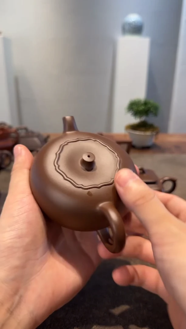 茶壶紫砂T**T紫砂壶柿柿如意200cc全手工
