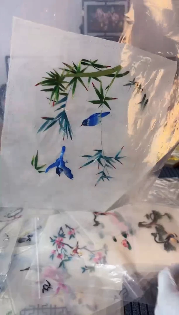 织绣纯手工苏绣双面绣绣布61