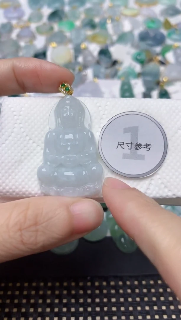颈饰未镶嵌翡翠天然缅甸A货翡翠