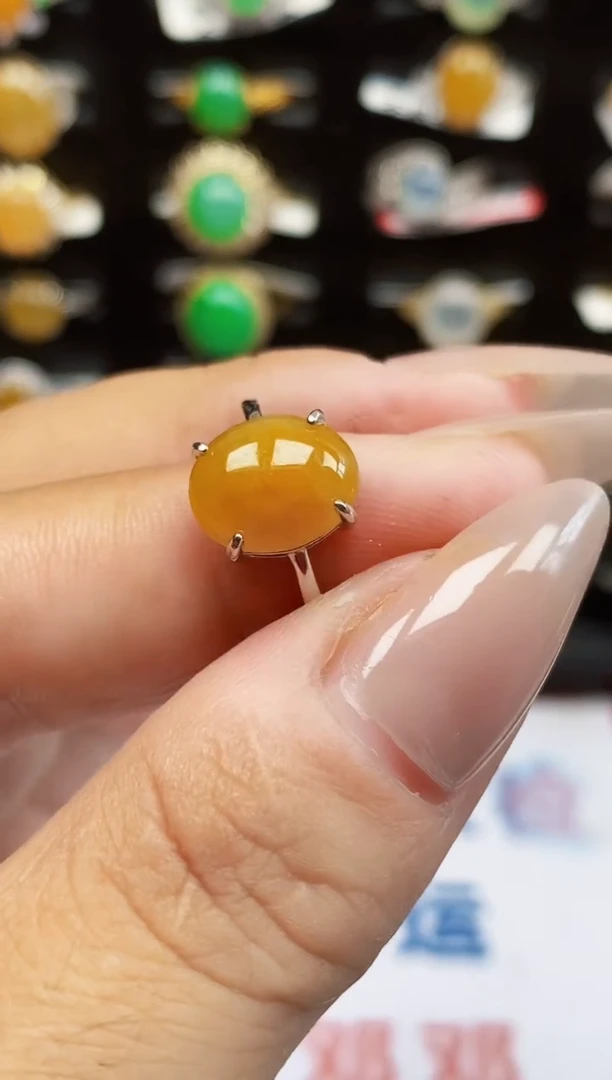 银S925镶嵌戒指翡翠2548