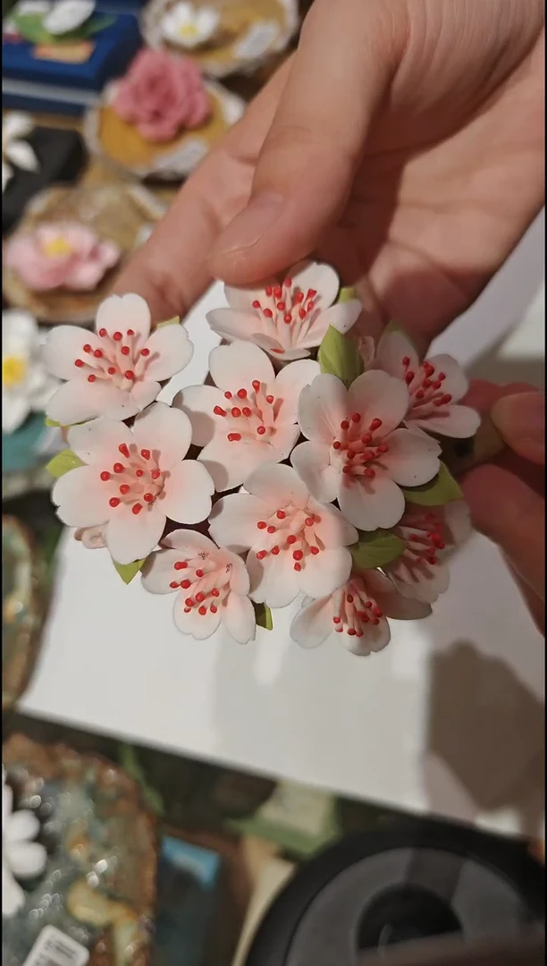 陶瓷百师园潮州枫溪陶瓷香插-满枝樱花