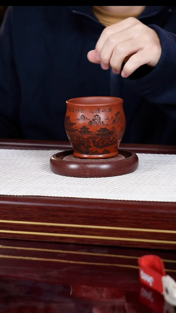 茶杯紫砂宜兴原矿茶具 手工紫砂