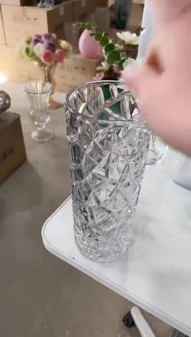 【闪购商品】无铅玻璃透明冰纹小号