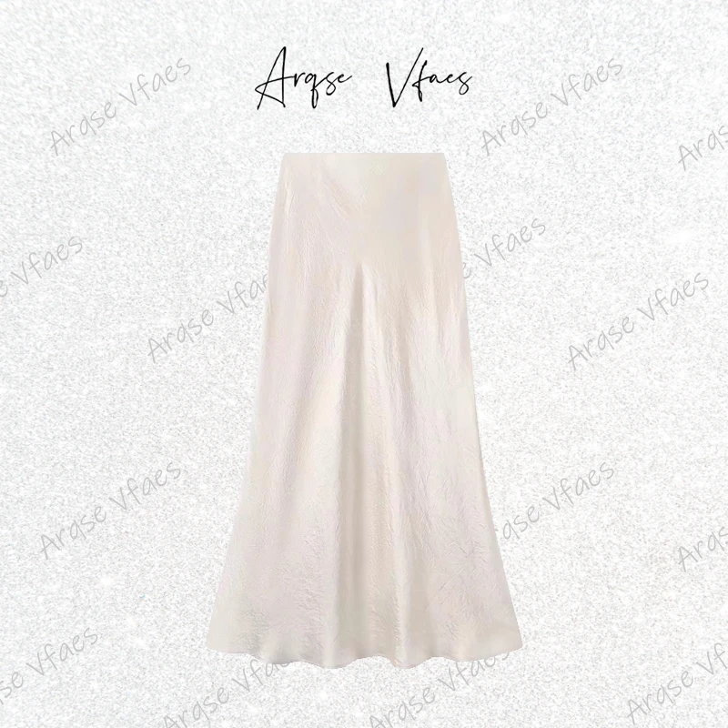 ARQSEVFAES—2025夏新款提花半身裙休闲风高腰中长裙女50613525