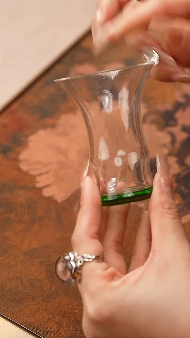 【闪购商品】禾器/晶彩君悦单杯/湖绿