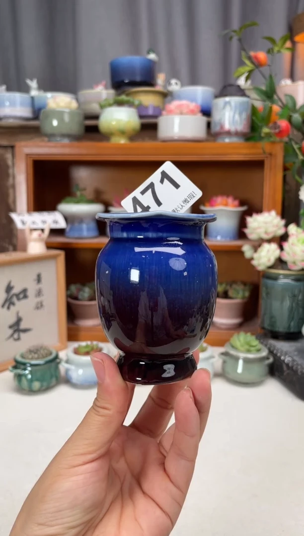 瓷片471知木小芳花盆