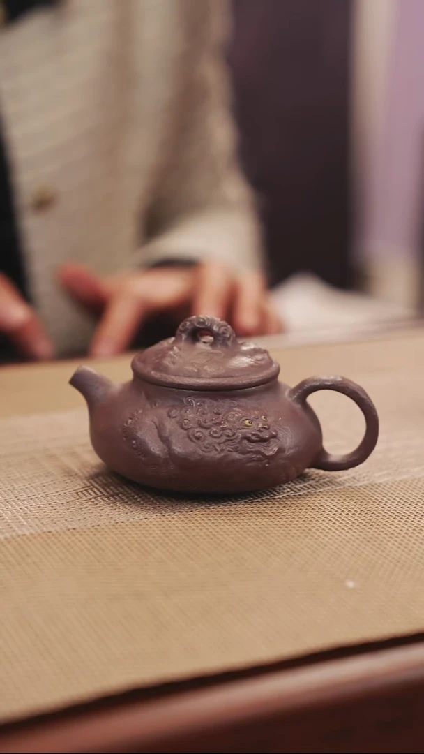 原矿天青紫泥降喜紫砂壶31