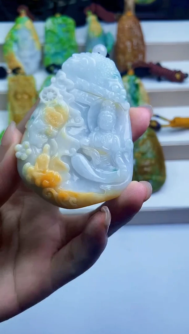 颈饰未镶嵌翡翠翡翠A货