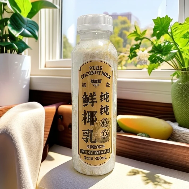 【保质期至25.3.26】纯纯鲜椰乳植物蛋白饮料300ml*7瓶